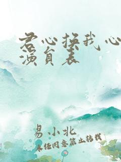 君心换我心短剧演员表