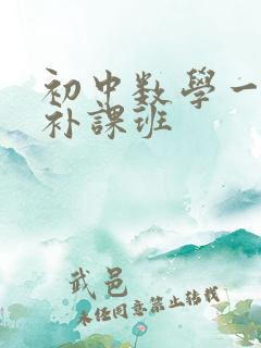 初中数学一对一补课班