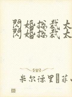 闪婚总裁太霸道闪婚总裁太霸道