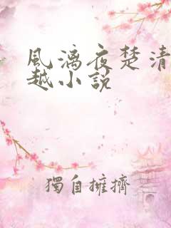 风漓夜楚清歌穿越小说