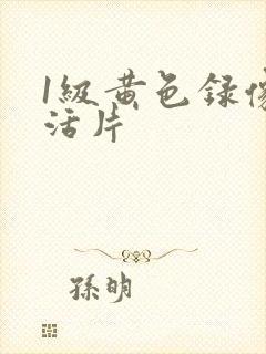 1级黄色录像生活片