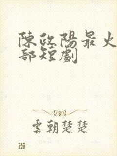 陈政阳最火的三部短剧