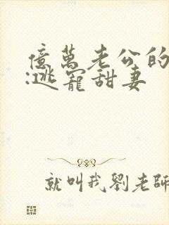 亿万老公的强吻:逃宠甜妻