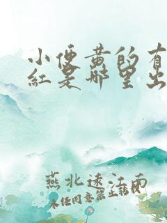 小便黄的有点发红是哪里出问题了