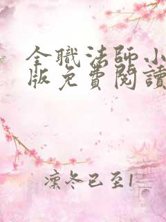 全职法师小说正版免费阅读