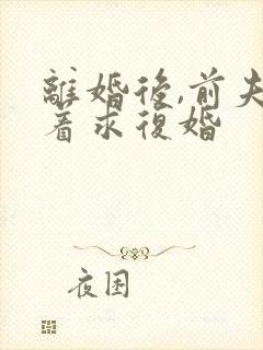 离婚后,前夫哭着求复婚