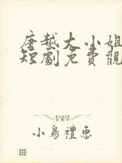 唐越大小姐回家短剧免费观看