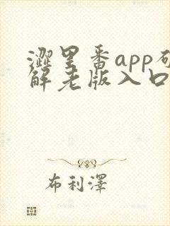 涩里番app破解老版入口