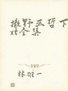 撒野巫哲下载txt全集