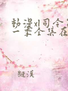 动漫xl司令第一季全集在线观看完整版免费