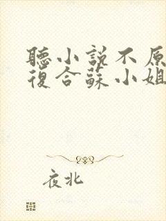 听小说不原谅不复合苏小姐独美