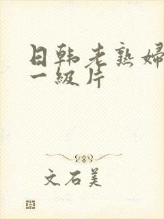 日韩老熟妇黄色一级片