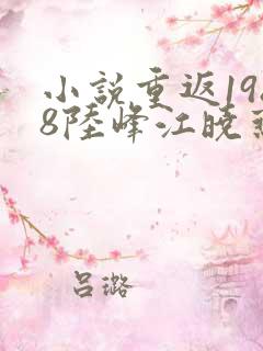 小说重返1988陆峰江晓燕