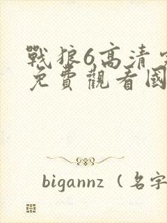 战狼6高清完整免费观看国语电影下载