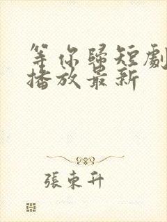 等你归短剧免费播放最新