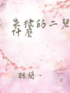 朱棣的二儿子叫什么