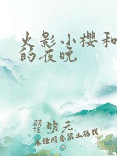 火影小樱和鸣人的夜晚