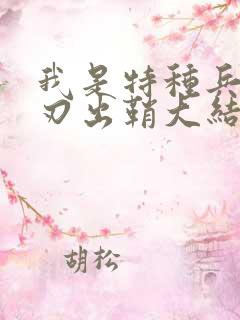 我是特种兵之利刃出鞘大结局