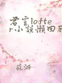 君霄lofter小说懒回顾