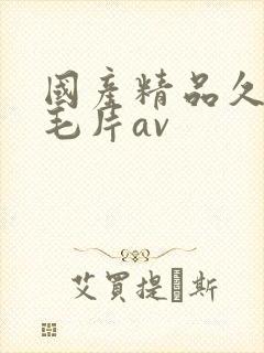 国产精品久久久毛片av