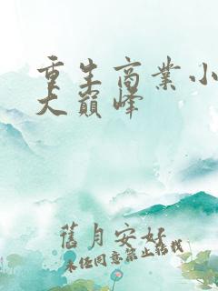 重生商业小说十大巅峰