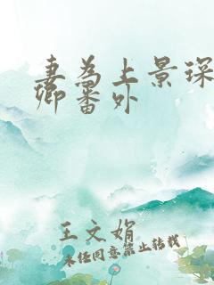 妻为上景琛顾怀卿番外