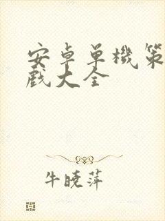 安卓单机策略游戏大全