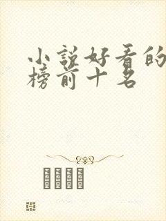 小说好看的排行榜前十名