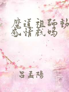 魔道祖师动漫有感情戏吗