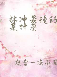 林冲最后的结果是什么