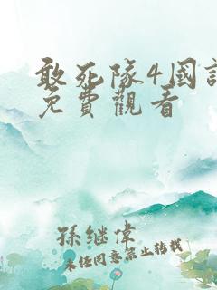 敢死队4国语版免费观看
