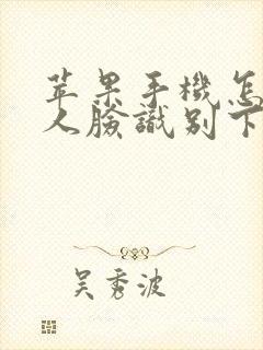 苹果手机怎么用人脸识别下载软件