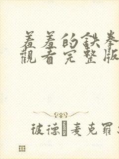 羞羞的铁拳在线观看完整版免费