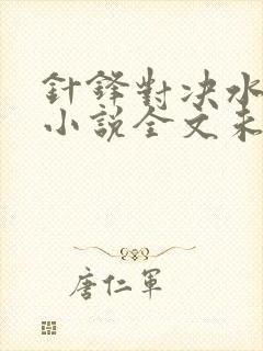 针锋对决水千丞小说全文未删减免费阅读