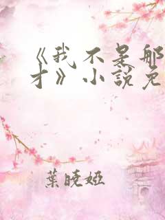 《我不是那种人才》小说免费阅读