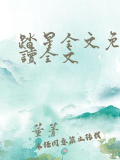 踏星全文免费阅读全文