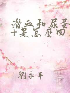 潜血和尿蛋白2+是怎么回事