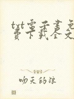 txt电子书免费下载全文全本