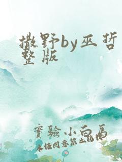 撒野by巫哲完整版