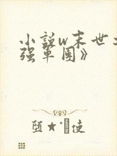 小说w末世之最强军团》