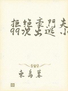 拒绝豪门夫人第99次出逃 小说