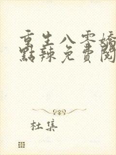 重生八零娇妻有点辣免费阅读