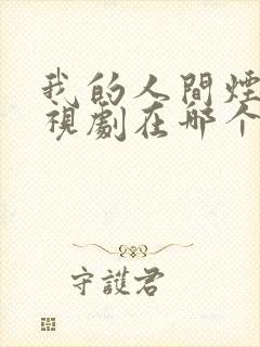 我的人间烟火电视剧在哪个平台播出