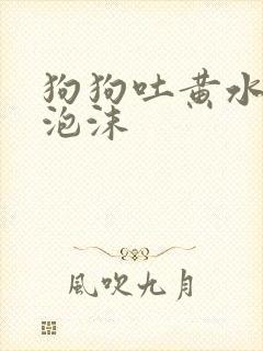 狗狗吐黄水带白泡沫