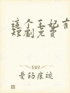 这个王妃有点野短剧免费