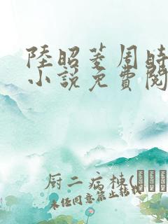 陆昭菱周时阅的小说免费阅读