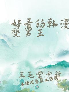 好看的韩漫推荐双男主