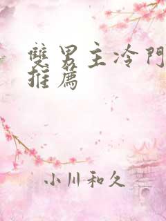 双男主冷门小说推荐