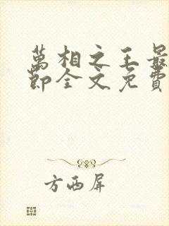 万相之王最新章节全文免费阅读辰东