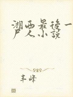 湘西最后一个赶尸人小说